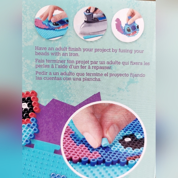 Perler Disney Stitch Fused Bead Kit 2000 Beads, Pegboard,Ironing Paper Brand New - Picture 3 of 4